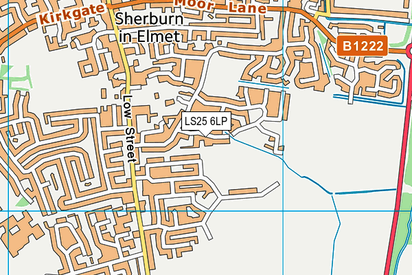 LS25 6LP map - OS VectorMap District (Ordnance Survey)