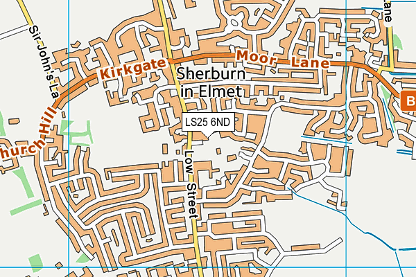 LS25 6ND map - OS VectorMap District (Ordnance Survey)