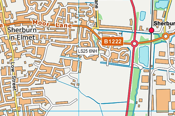 LS25 6NH map - OS VectorMap District (Ordnance Survey)