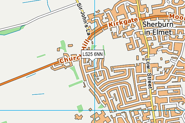 LS25 6NN map - OS VectorMap District (Ordnance Survey)