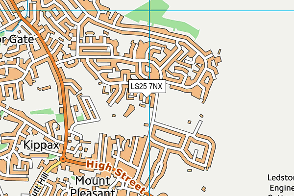 LS25 7NX map - OS VectorMap District (Ordnance Survey)