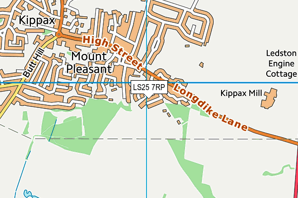 LS25 7RP map - OS VectorMap District (Ordnance Survey)