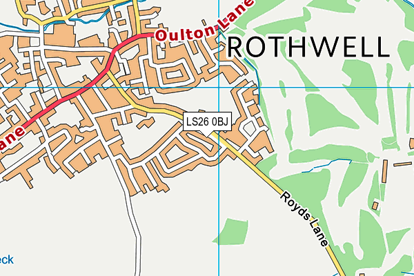 Rothwell St Mary's RC Primary School map (LS26 0BJ) - OS VectorMap District (Ordnance Survey)