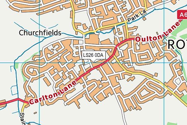 LS26 0DA map - OS VectorMap District (Ordnance Survey)