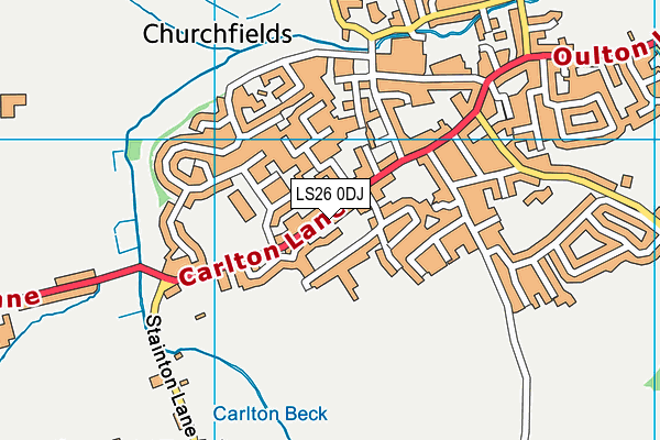 Rothwell Primary School map (LS26 0DJ) - OS VectorMap District (Ordnance Survey)