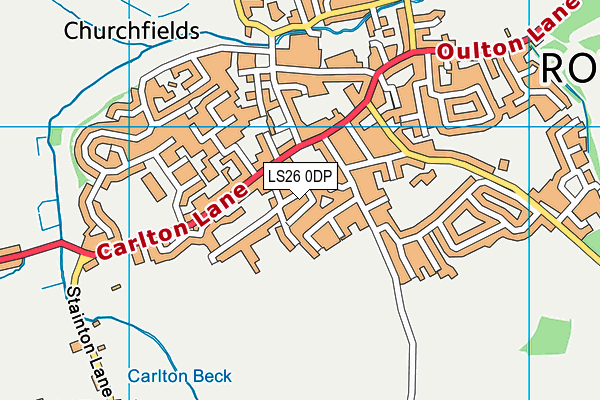 LS26 0DP map - OS VectorMap District (Ordnance Survey)