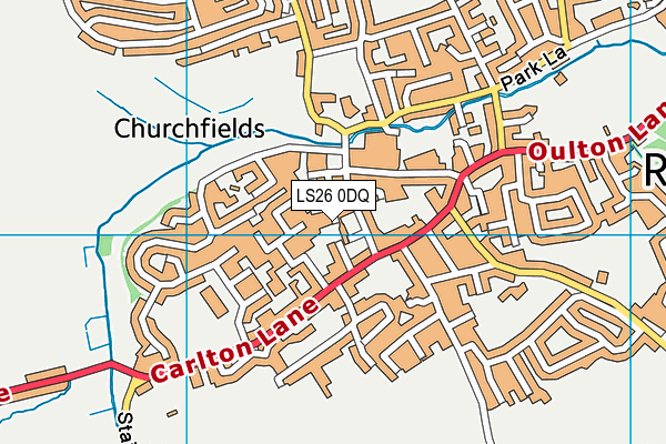 LS26 0DQ map - OS VectorMap District (Ordnance Survey)