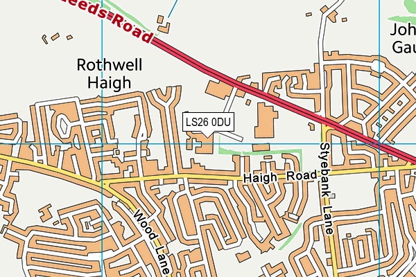 LS26 0DU map - OS VectorMap District (Ordnance Survey)