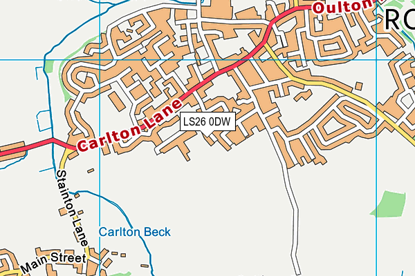 LS26 0DW map - OS VectorMap District (Ordnance Survey)