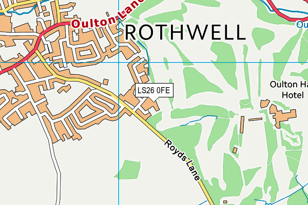 LS26 0FE map - OS VectorMap District (Ordnance Survey)