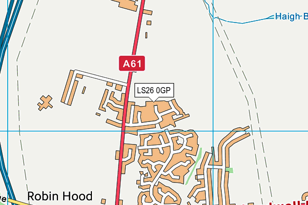 LS26 0GP map - OS VectorMap District (Ordnance Survey)