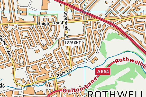 LS26 0HT map - OS VectorMap District (Ordnance Survey)