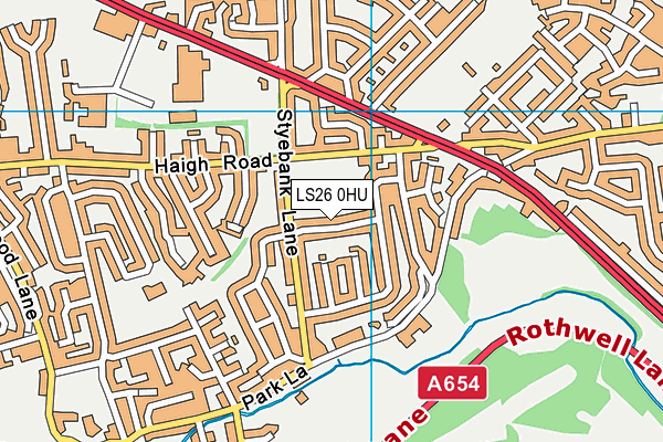 LS26 0HU map - OS VectorMap District (Ordnance Survey)