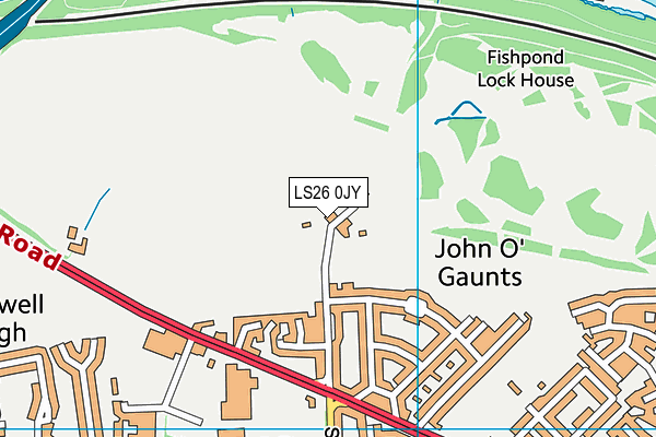 LS26 0JY map - OS VectorMap District (Ordnance Survey)