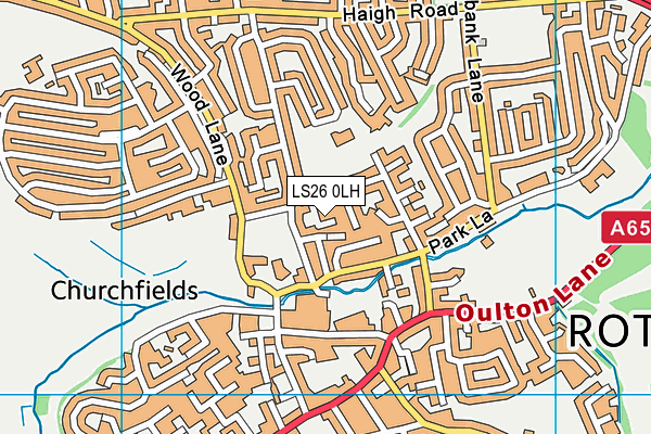 LS26 0LH map - OS VectorMap District (Ordnance Survey)