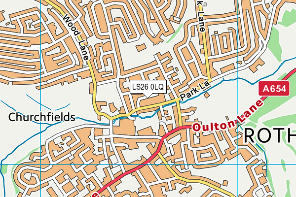 LS26 0LQ map - OS VectorMap District (Ordnance Survey)