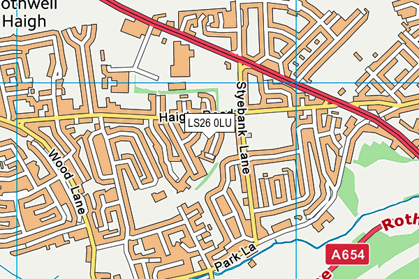 LS26 0LU map - OS VectorMap District (Ordnance Survey)