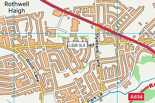 LS26 0LX map - OS VectorMap District (Ordnance Survey)