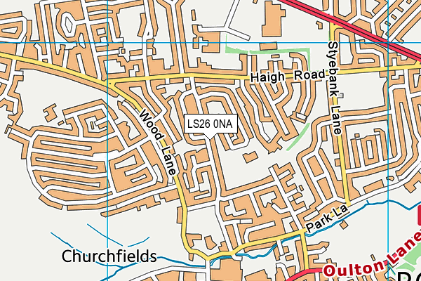 LS26 0NA map - OS VectorMap District (Ordnance Survey)