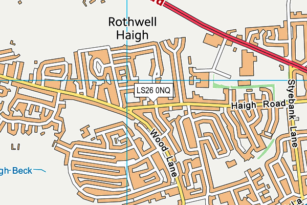 Cockburn Haigh Road Academy map (LS26 0NQ) - OS VectorMap District (Ordnance Survey)