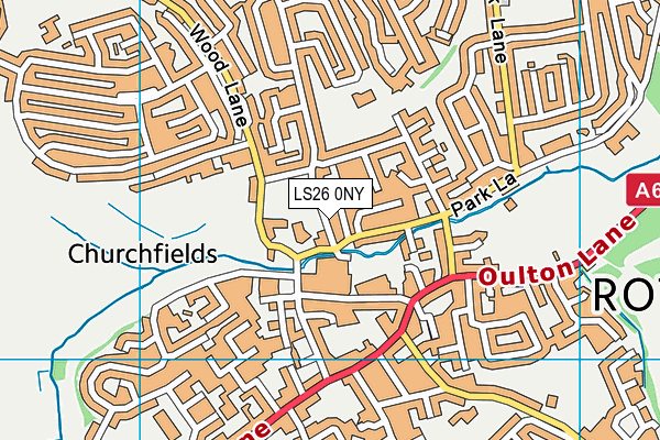 LS26 0NY map - OS VectorMap District (Ordnance Survey)