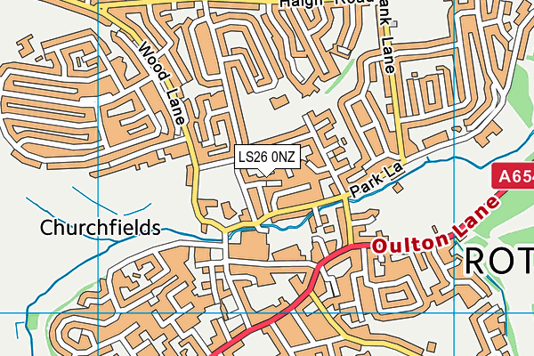 LS26 0NZ map - OS VectorMap District (Ordnance Survey)