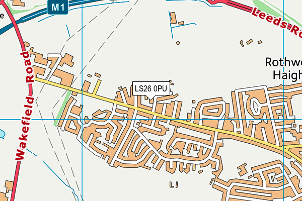 LS26 0PU map - OS VectorMap District (Ordnance Survey)