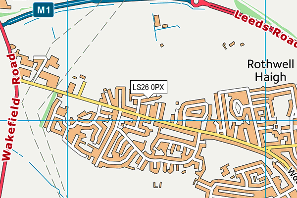 LS26 0PX map - OS VectorMap District (Ordnance Survey)