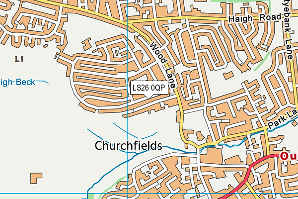 LS26 0QP map - OS VectorMap District (Ordnance Survey)