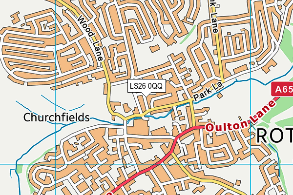 LS26 0QQ map - OS VectorMap District (Ordnance Survey)