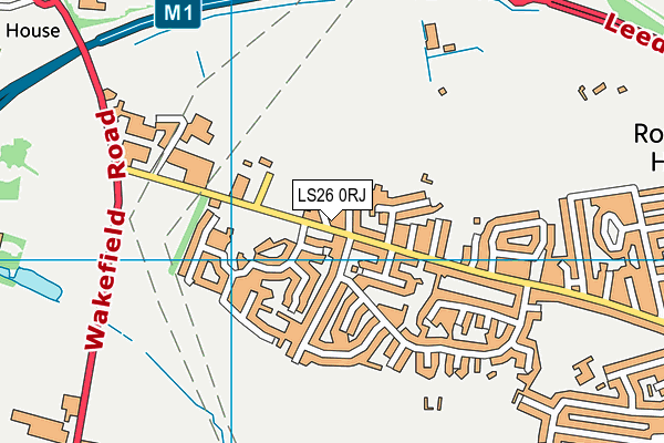 LS26 0RJ map - OS VectorMap District (Ordnance Survey)