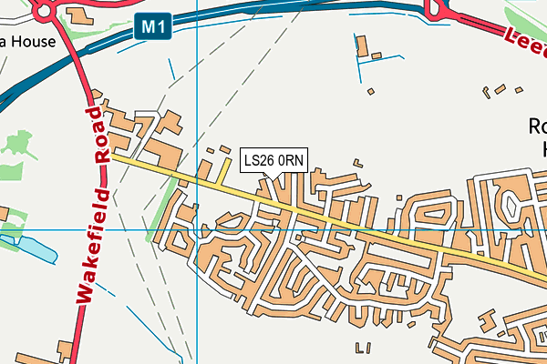 LS26 0RN map - OS VectorMap District (Ordnance Survey)
