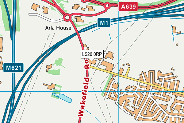 LS26 0RP map - OS VectorMap District (Ordnance Survey)