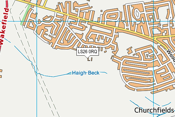 LS26 0RQ map - OS VectorMap District (Ordnance Survey)