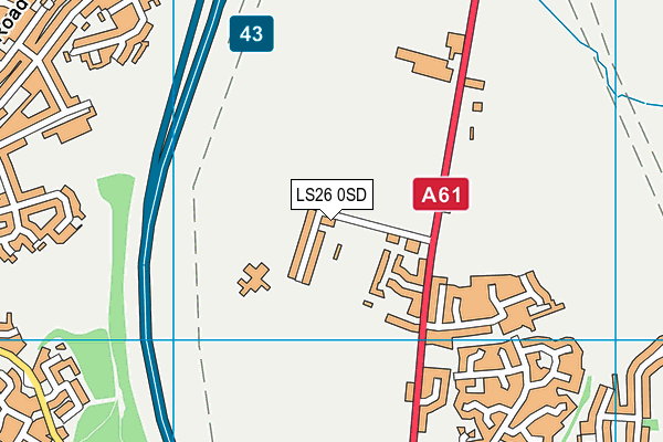 LS26 0SD map - OS VectorMap District (Ordnance Survey)