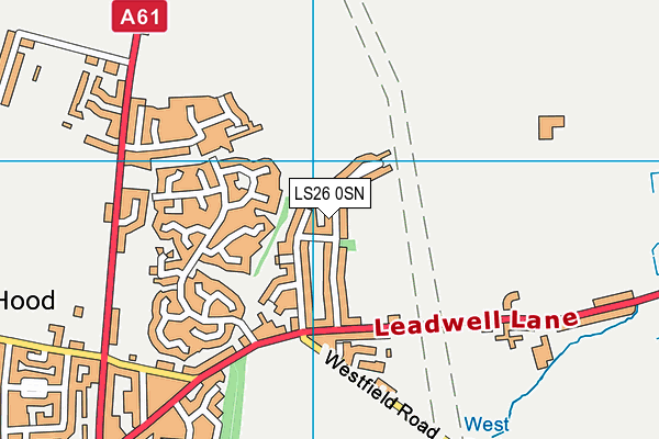 LS26 0SN map - OS VectorMap District (Ordnance Survey)