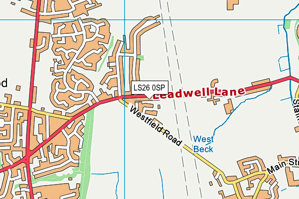 LS26 0SP map - OS VectorMap District (Ordnance Survey)