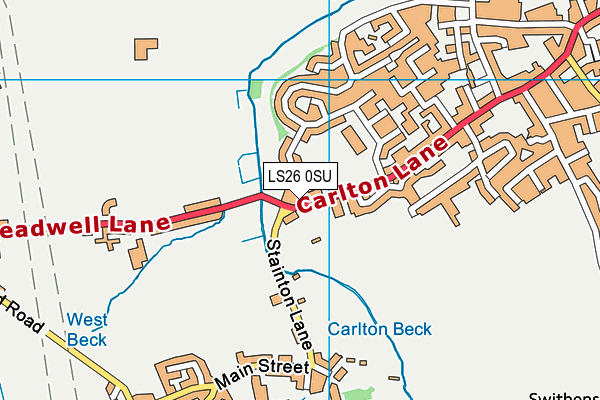 LS26 0SU map - OS VectorMap District (Ordnance Survey)