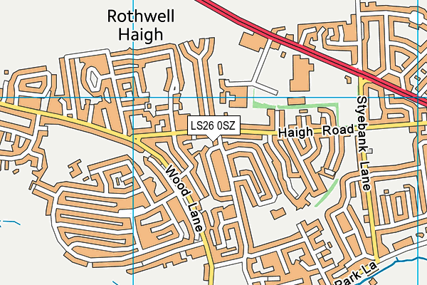 LS26 0SZ map - OS VectorMap District (Ordnance Survey)