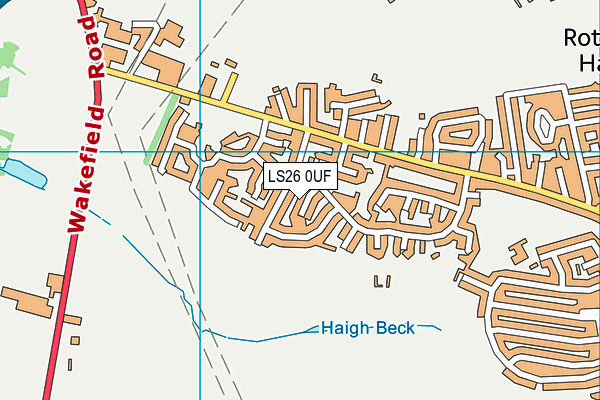 LS26 0UF map - OS VectorMap District (Ordnance Survey)