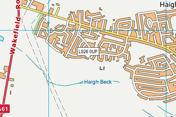 LS26 0UP map - OS VectorMap District (Ordnance Survey)