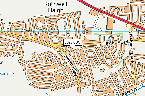 LS26 0UQ map - OS VectorMap District (Ordnance Survey)