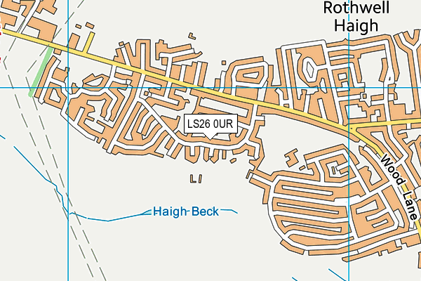 LS26 0UR map - OS VectorMap District (Ordnance Survey)
