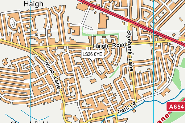 LS26 0YE map - OS VectorMap District (Ordnance Survey)