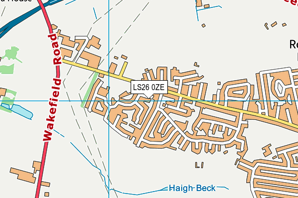 LS26 0ZE map - OS VectorMap District (Ordnance Survey)