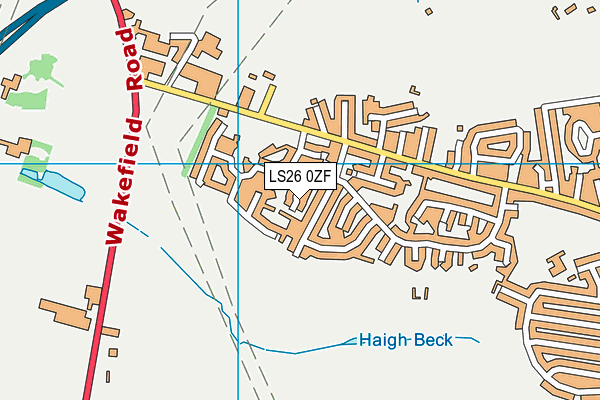 LS26 0ZF map - OS VectorMap District (Ordnance Survey)