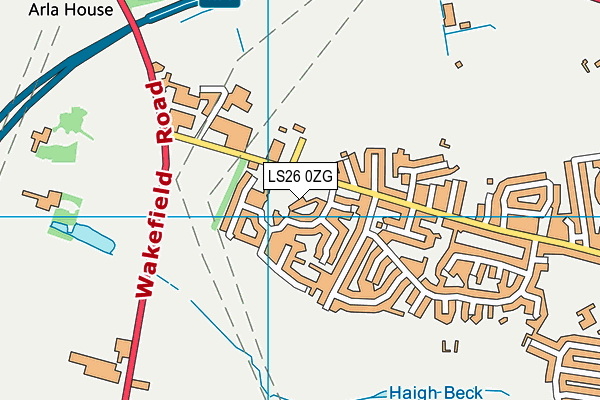 LS26 0ZG map - OS VectorMap District (Ordnance Survey)