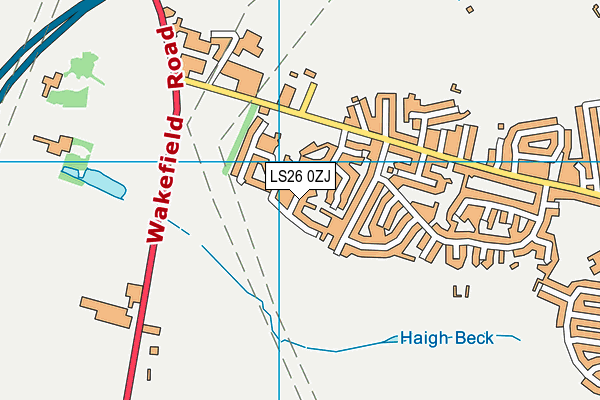 LS26 0ZJ map - OS VectorMap District (Ordnance Survey)