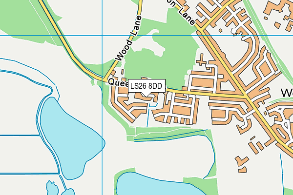 LS26 8DD map - OS VectorMap District (Ordnance Survey)