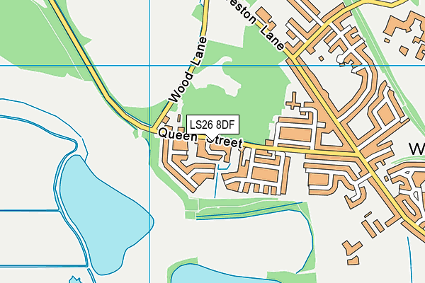 LS26 8DF map - OS VectorMap District (Ordnance Survey)